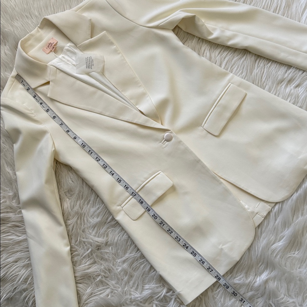 Camila Coelho "Arielle" Ivory Blazer Size XXS - Picture 11 of 13
